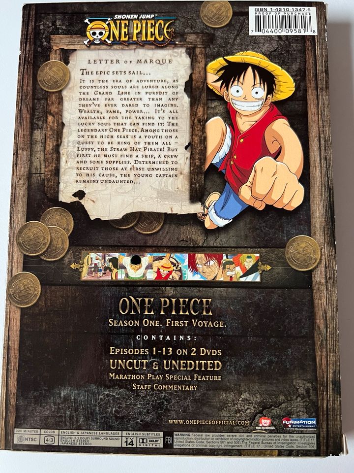 Anime One Piece Filme 1-4 DVD + Serie in Quierschied