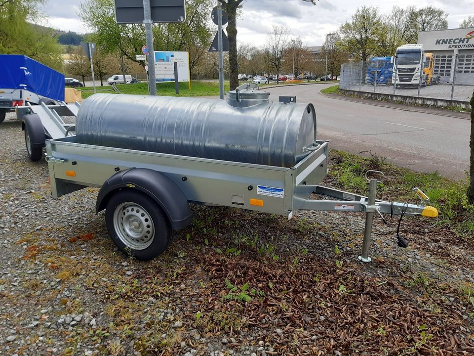 Wasserfass auf Humbaur Einachsanhänger NEU in Rudersberg