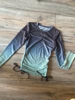 Cooles Shirt durchsichtig mesh Muster Farbverlauf mintgrün blau Bayern - Frensdorf Vorschau