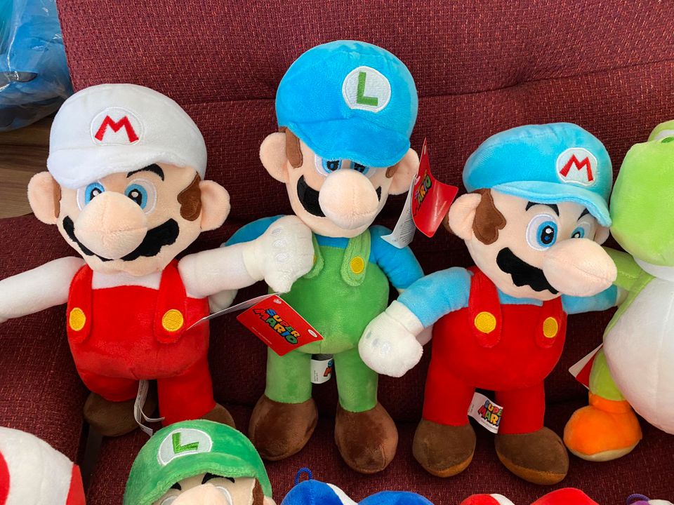Super Mario Bros Luigi, Yoshi, Donkey Kong Peach Stofftier Plüsch in Angelmodde