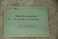 Jahresfischereischein 1961 Hamburg Original rar Schleswig-Holstein - Hoisdorf  Vorschau