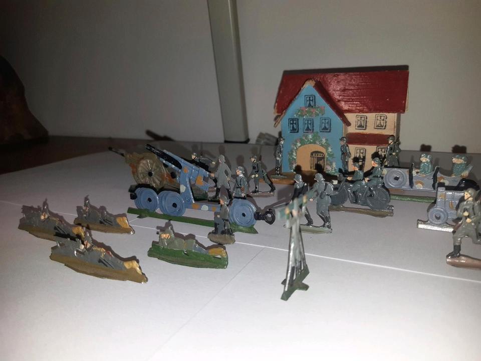 Zinnsoldaten 2.WK Wehrmacht 1.WK Deutsche Soldaten Zinnfiguren in Oberschöna