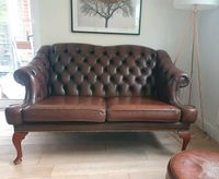 Chesterfield Sofa/ Couch Zweisitzer vintage Leder Kiel - Kronshagen Vorschau