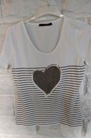 Damen T-Shirt mit Strass Herz weiß-beige von Laurel Niedersachsen - Wolfsburg Vorschau