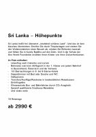 Sri Lanka – Höhepunkte | 16 Reisetage ab 2.990 € Dresden - Pieschen Vorschau