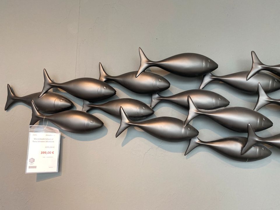 KARE Design - Wandobjekt School of Tuna Schwarz 181x41cm in Regensburg