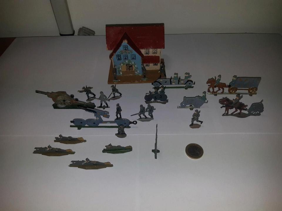 Zinnsoldaten 2.WK Wehrmacht 1.WK Deutsche Soldaten Zinnfiguren in Oberschöna
