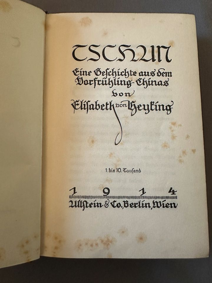 Altes Buch von 1914 in Nohfelden