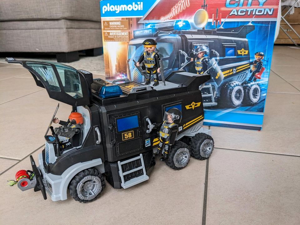 Playmobil Polizei Sets 9360 SEK Mobil Fahrzeug und Fahrradpolizei in Bad Endorf