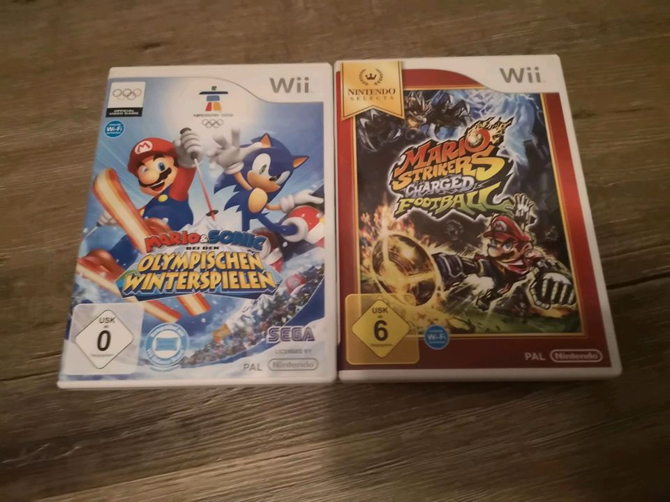 Wii Spiele Mario & Sonic Winterspiele/ Strikers Charged Football in Vechta