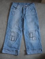 Gr. 164 kurze Jeans Shorts 3/4 Hose used look Schleswig-Holstein - Hohenwestedt Vorschau