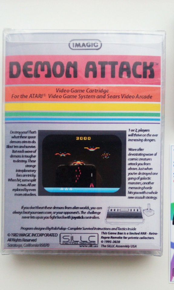 IMagic Spiel Demon Attack für Atari 2600,2600+,7800 + Box in Köln Vogelsang