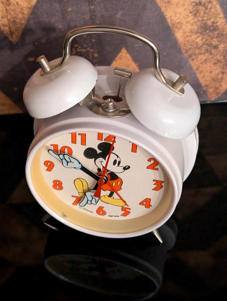 Mechanischer Disney Micky Mouse Wecker zum aufziehen Vintage in Plauen