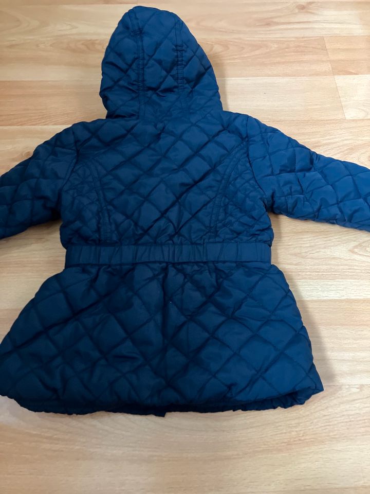 Mädchen Jacke Gr. 86 Steppjacke Übergangsjacke Dunkelblau in Erfurt