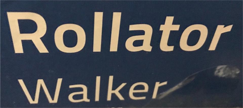 Rollator Ridder Walker, UVP 249€, NEU, LEDLicht, Klingel, Stockh. in Halle