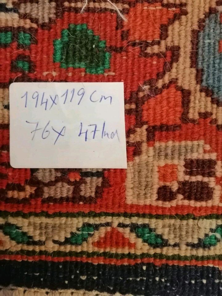 Vintage Perserteppich Teppich Brücke Rug Carpet 194 x 119 cm in Taunusstein