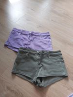 Jeansshorts, khaki und lila, Gr. 36 Hessen - Ahnatal Vorschau