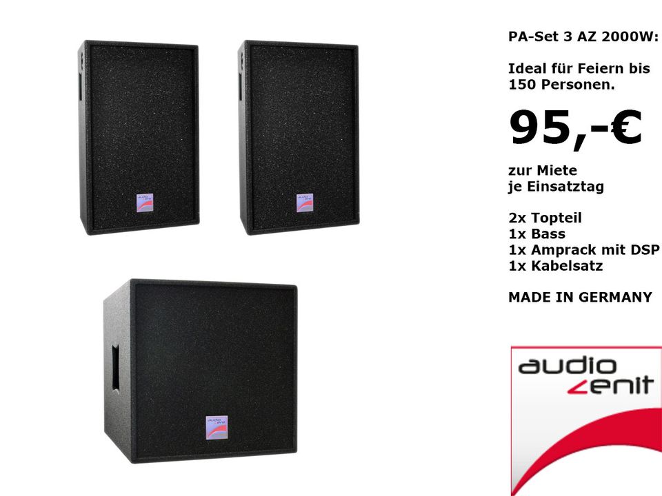 VERLEIH: PA-BASS, Aktiv BASS, Aktivbass, Subwoofer, Bassbox, Woofer, Bässe, Sub, Aktiv-Sub /// Veranstaltungstechnik JBL  electro voice /// RENTAL MIETEN Berlin in Berlin