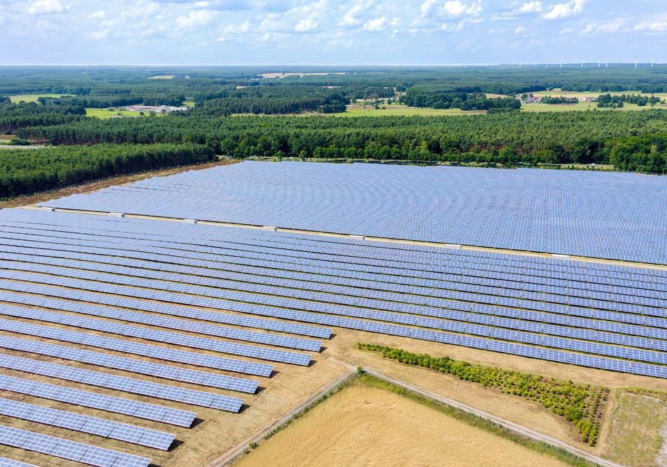 #35: Doppelstabmatte Einzäunung PV Module Freiflächenmontage in Neuwied