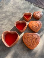 3 Peruanische Boxen Schachteln Herz Leder Leather Heart Boxen Niedersachsen - Bohmte Vorschau