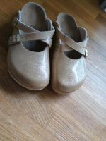 Birkenstock_Clogs_Gold-glitzer Baden-Württemberg - Neuenburg am Rhein Vorschau