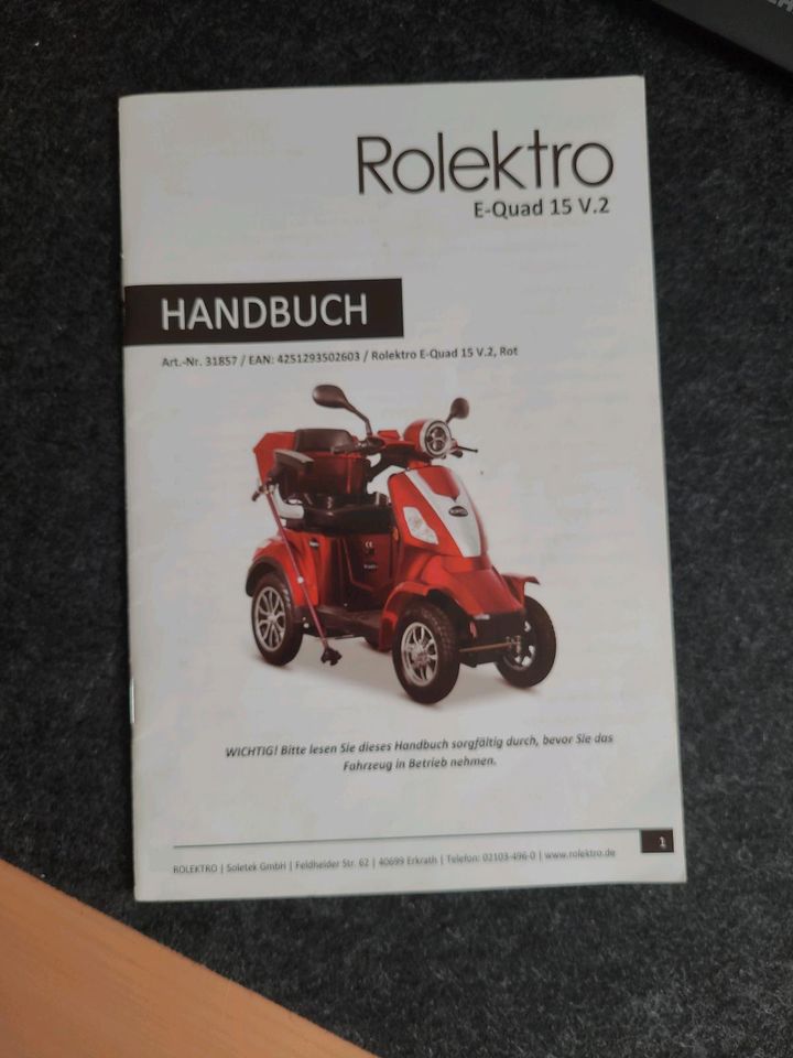 Rolektro E-Quad 15 V.2 in Wölfersheim