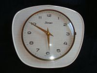 50er Jahre Kieninger Wanduhr - Uhr - Küchenuhr - Vintage Bayern - Collenberg Vorschau
