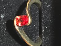 Neu: Rubin-Silber-Ring vergoldet, Größe 18 / 57 Frankfurt am Main - Sachsenhausen Vorschau