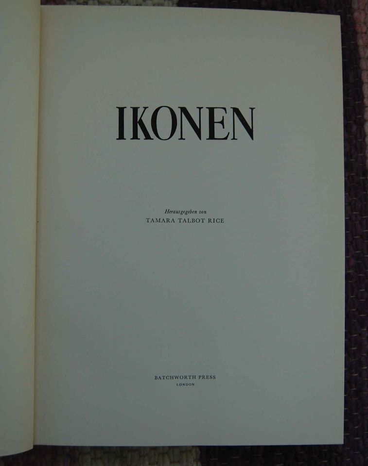 Ikonen - Tamara Talbot Rice 1962 Großband in Nördlingen