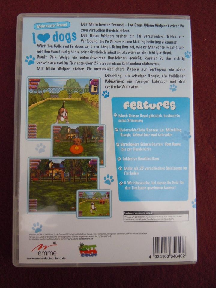 Mein bester Freund I love dogs - PC Spiel in Eitorf