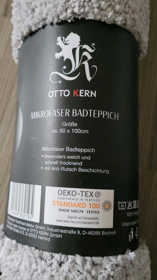 1 x Otto Kern Mikrofaser Bad grau Badteppich neu ovp in Dortmund