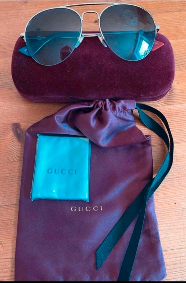 Original Gucci Sonnenbrille Pilotenbrille GG0107S, NEU! in Steinenbronn