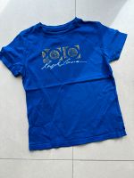 Polo Ralph Lauren - blaues T-Shirt mit gelben Aufdruck - 130 Baden-Württemberg - Korntal-Münchingen Vorschau