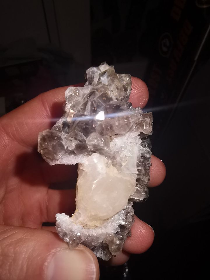 Rauchquarz Cluster Kristalle Mineralien MineralSteine Heilsteine in Creußen