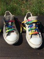 Converse Chuck Sneaker - Größe 30 - cremefarben mit Glitzereffekt Stuttgart - Zuffenhausen Vorschau