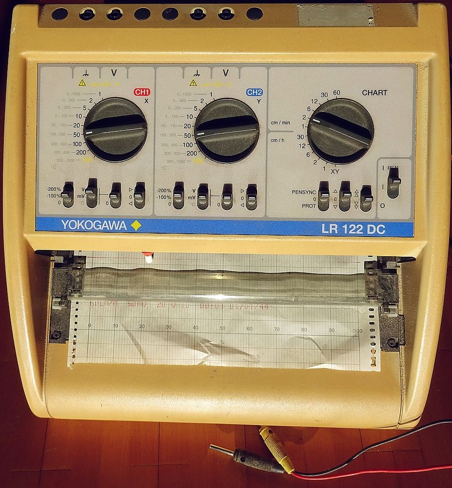 Yokogawa Datenplotter LR122DC + 10 Rollen Papier in Hohenahr