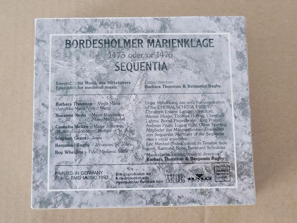 Bordesholmer Marienklage 2 CD & Begleitheft von Sequentia - NEU in Rheda-Wiedenbrück
