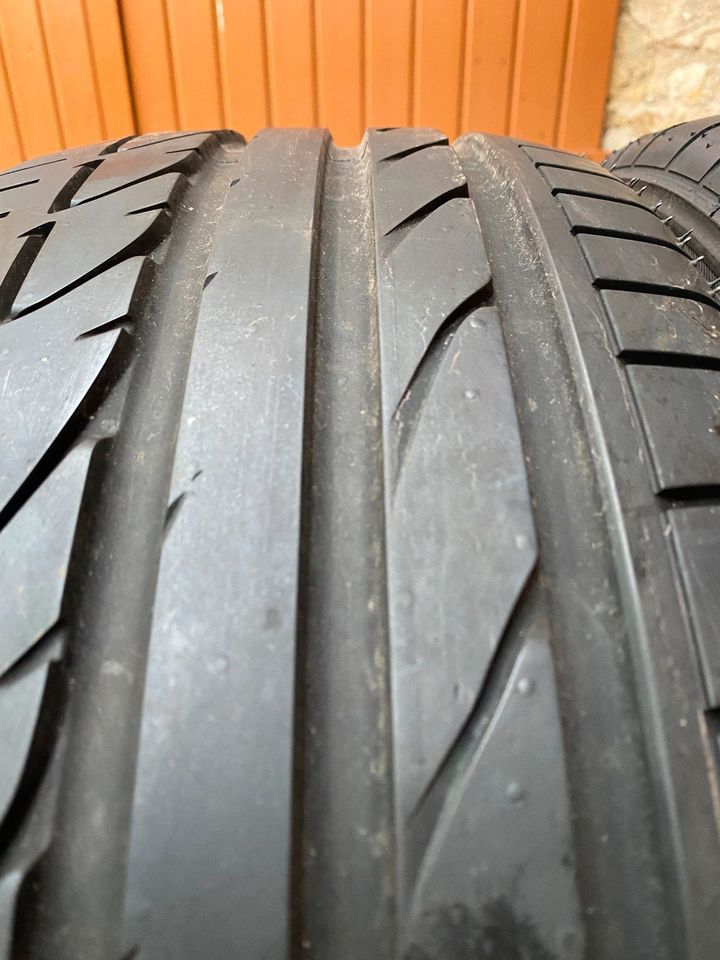 4 x Sommerreifen Bridgestone 225/45 R17 91W 2 x 6,5mm + 2 x 7mm in Klein-Winternheim