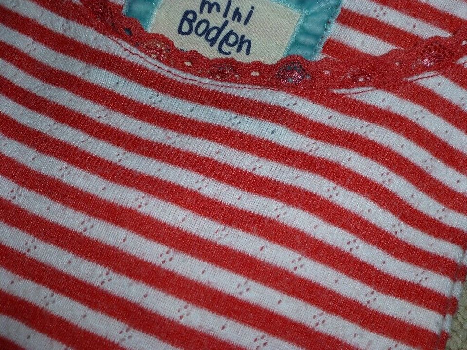 Mini Boden Pointelle Langarmshirt  Lochmuster 7-8 Jahre ab 5€ in Hamburg