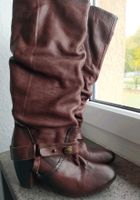 High-Top-Stiefel aus Leder, nur drei Mal getragen! Nordrhein-Westfalen - Hürth Vorschau