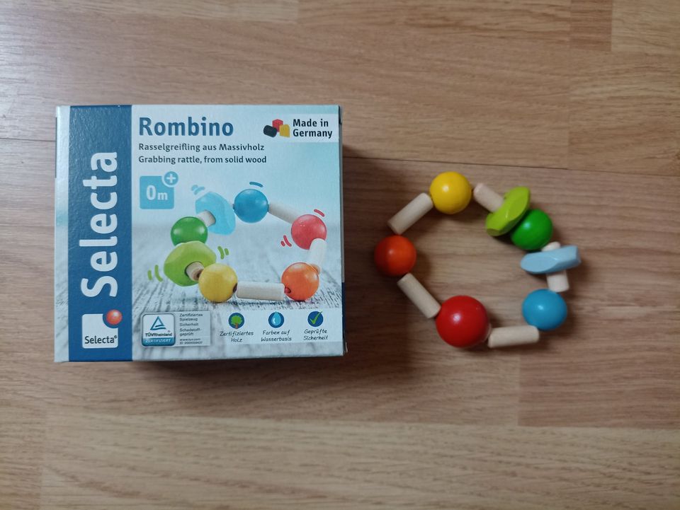 Selecta Rombino Greifling Baby Spielzeug Holz unbespielt in Höxter