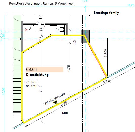 *provisionsfrei* Gewerbeflächen für Food- und Dienstleitungskonzepte zu vermieten im RemsPark Waiblingen (Kaufland) in Waiblingen