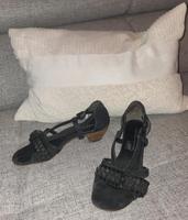 Schwarze Sandalen Bayern - Thundorf Vorschau