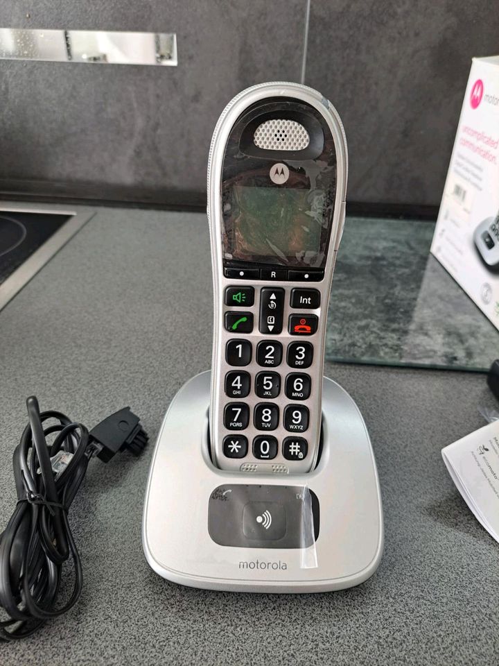 Motorola Solutions CD301 DECT Großtastentelefon schwarz/silber Te in Hessen  - Hessisch Lichtenau | Motorola Handy gebraucht kaufen | eBay Kleinanzeigen  ist jetzt Kleinanzeigen