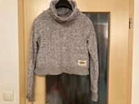 Kuscheliger cropped Pullover grau melliert Hollister S Bayern - Neufahrn Vorschau