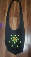 Tasche Jutebeutel schwarz Neon UV grün cosmos Goa Psy Hannover - Linden-Limmer Vorschau