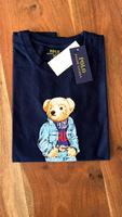 POLO RALPH LAUREN Damen T-Shirt Beret Bear Bär Retro Teddy, Navy Düsseldorf - Stockum Vorschau