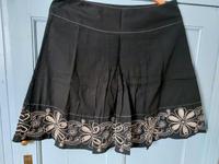 Rock festlich Promod Blumen Stick Sommer schwarz Köln - Nippes Vorschau