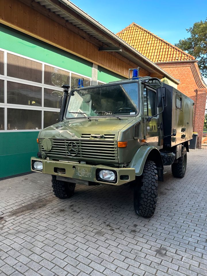 Unimog U1300L OM366 Sani Reisemobil Expeditionsmobil H inkl. Mwst in Büchen