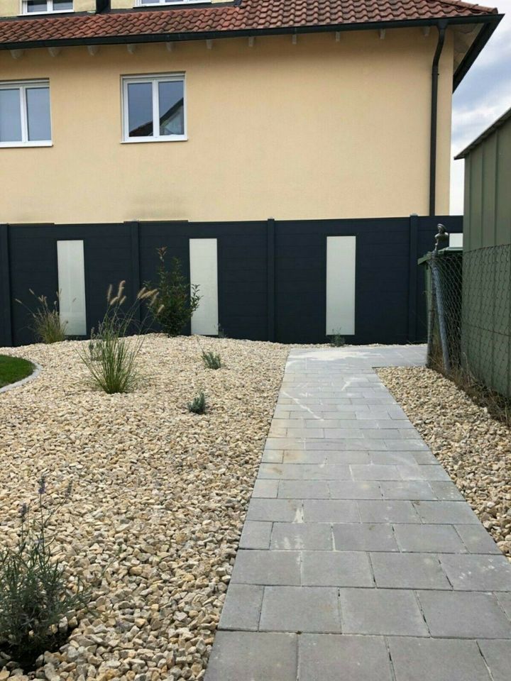 Aluminium Sichtschutzzaun Aluzaun Gartenzaun Trennwand Zaun in Grevenbroich